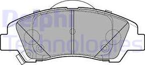 Delphi LP3265 - Тормозные колодки, дисковые, комплект autospares.lv