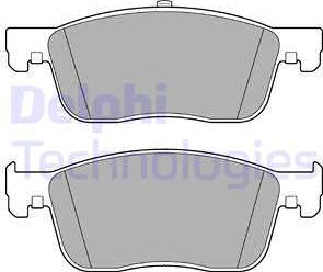 Delphi LP3260 - Тормозные колодки, дисковые, комплект autospares.lv