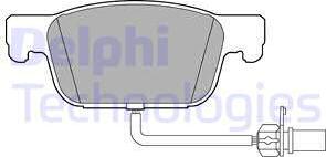 Delphi LP3219 - Тормозные колодки, дисковые, комплект autospares.lv