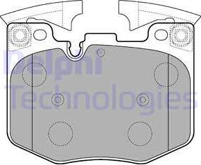 Delphi LP3235 - Тормозные колодки, дисковые, комплект autospares.lv