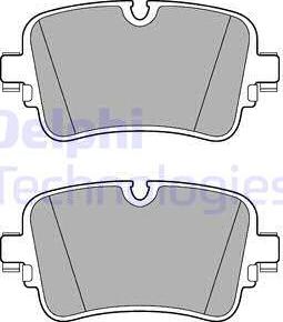 Delphi LP3274 - Тормозные колодки, дисковые, комплект autospares.lv