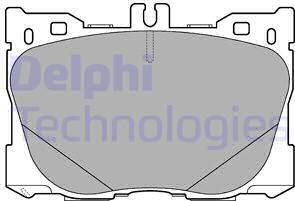 Delphi LP3276 - Тормозные колодки, дисковые, комплект autospares.lv