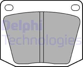 Delphi LP32 - Тормозные колодки, дисковые, комплект autospares.lv