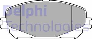 Delphi LP3734 - Тормозные колодки, дисковые, комплект autospares.lv