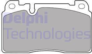 Delphi LP2491 - Тормозные колодки, дисковые, комплект autospares.lv