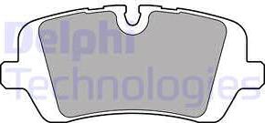 Delphi LP2508 - Тормозные колодки, дисковые, комплект autospares.lv