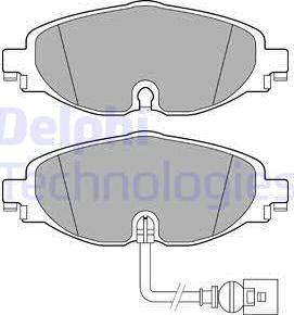 Delphi LP2698 - Тормозные колодки, дисковые, комплект autospares.lv