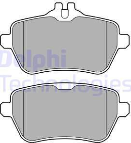 Delphi LP2659 - Тормозные колодки, дисковые, комплект autospares.lv