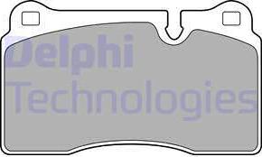 Delphi LP2009 - Тормозные колодки, дисковые, комплект autospares.lv