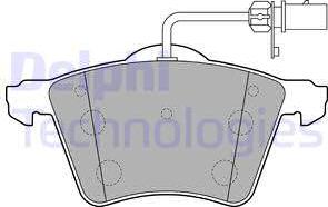 Delphi LP2021 - Тормозные колодки, дисковые, комплект autospares.lv