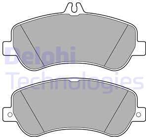 Delphi LP2146 - Тормозные колодки, дисковые, комплект autospares.lv