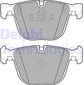 Delphi LP2141 - Тормозные колодки, дисковые, комплект autospares.lv