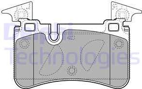 Delphi LP2151 - Тормозные колодки, дисковые, комплект autospares.lv