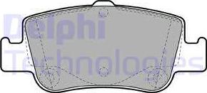 Delphi LP2103 - Тормозные колодки, дисковые, комплект autospares.lv