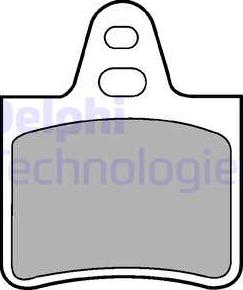 Delphi LP229 - Тормозные колодки, дисковые, комплект autospares.lv