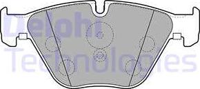 Delphi LP2245 - Тормозные колодки, дисковые, комплект autospares.lv