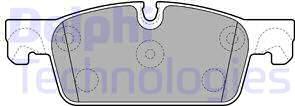 Delphi LP2248 - Тормозные колодки, дисковые, комплект autospares.lv