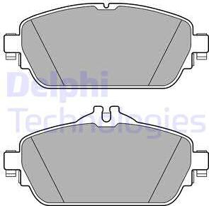 Delphi LP2764 - Тормозные колодки, дисковые, комплект autospares.lv