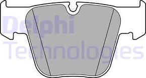 Delphi LP2765 - Тормозные колодки, дисковые, комплект autospares.lv