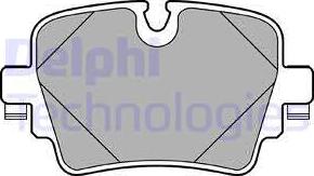 Delphi LP2767 - Тормозные колодки, дисковые, комплект autospares.lv