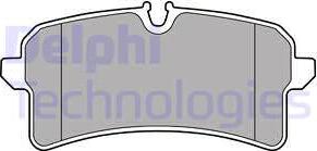 Delphi LP2706 - Тормозные колодки, дисковые, комплект autospares.lv