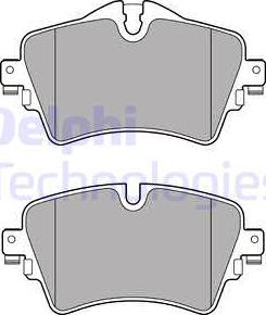 Delphi LP2717 - Тормозные колодки, дисковые, комплект autospares.lv