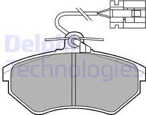 Delphi LP769 - Тормозные колодки, дисковые, комплект autospares.lv