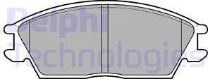 Delphi LP704 - Тормозные колодки, дисковые, комплект autospares.lv