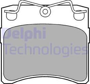 Delphi LP785 - Тормозные колодки, дисковые, комплект autospares.lv