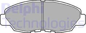 Delphi LP734 - Тормозные колодки, дисковые, комплект autospares.lv