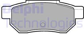 Delphi LP772 - Тормозные колодки, дисковые, комплект autospares.lv