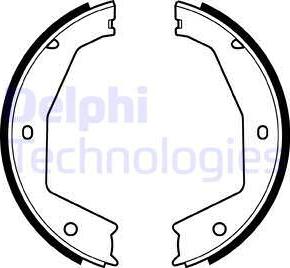 Delphi LS1954 - Комплект тормозов, ручник, парковка autospares.lv