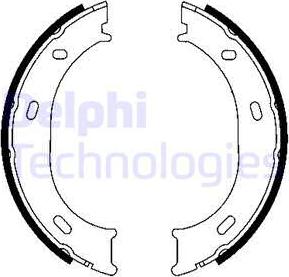 Delphi LS1905 - Комплект тормозов, ручник, парковка autospares.lv