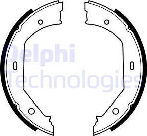 Delphi LS1857 - Комплект тормозов, ручник, парковка autospares.lv
