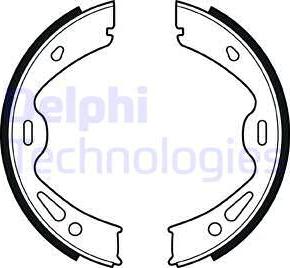 Delphi LS2091 - Комплект тормозов, ручник, парковка autospares.lv