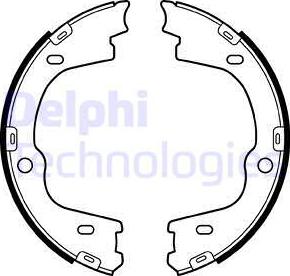 Delphi LS2086 - Комплект тормозов, ручник, парковка autospares.lv