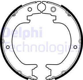 Delphi LS2082 - Комплект тормозов, ручник, парковка autospares.lv