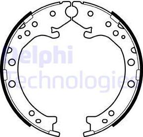 Delphi LS2034 - Комплект тормозов, ручник, парковка autospares.lv