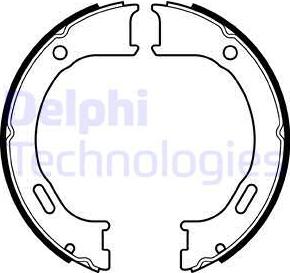 Delphi LS2076 - Комплект тормозов, ручник, парковка autospares.lv