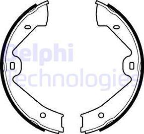 Delphi LS2070 - Комплект тормозов, ручник, парковка autospares.lv