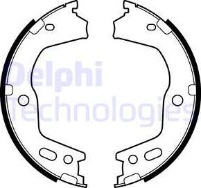 Delphi LS2154 - Комплект тормозов, ручник, парковка autospares.lv