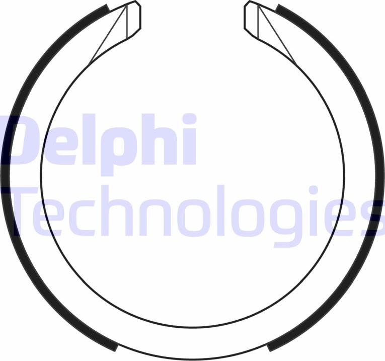 Delphi LS2169 - Комплект тормозов, ручник, парковка autospares.lv