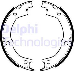 Delphi LS2118 - Комплект тормозов, ручник, парковка autospares.lv