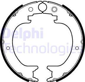 Delphi LS2121 - Комплект тормозов, ручник, парковка autospares.lv