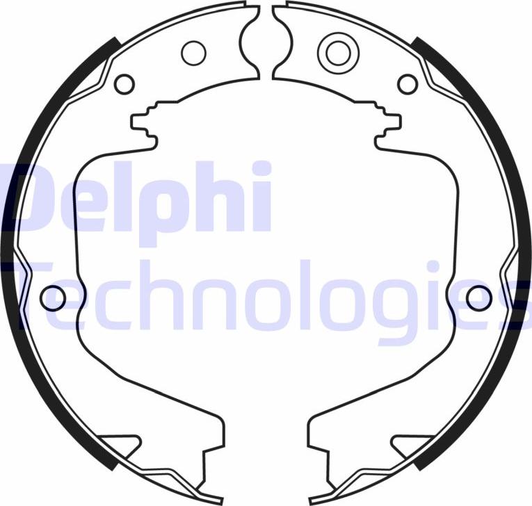 Delphi LS2170 - Комплект тормозов, ручник, парковка autospares.lv