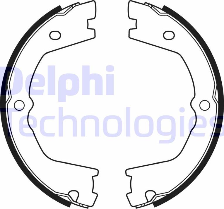Delphi LS2178 - Комплект тормозов, ручник, парковка autospares.lv