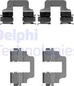 Delphi LX0473 - Комплектующие для колодок дискового тормоза autospares.lv