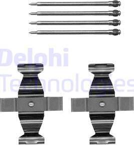 Delphi LX0546 - Комплектующие для колодок дискового тормоза autospares.lv