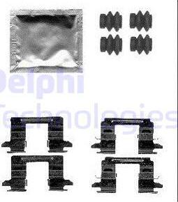 Delphi LX0556 - Комплектующие для колодок дискового тормоза autospares.lv