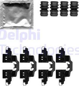 Delphi LX0550 - Комплектующие для колодок дискового тормоза autospares.lv